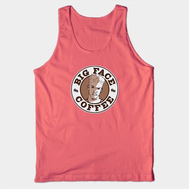 Big Face Coffee Tank Top by dbl_drbbl